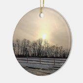 Ornement de coucher de soleil d'hiver (Gauche)