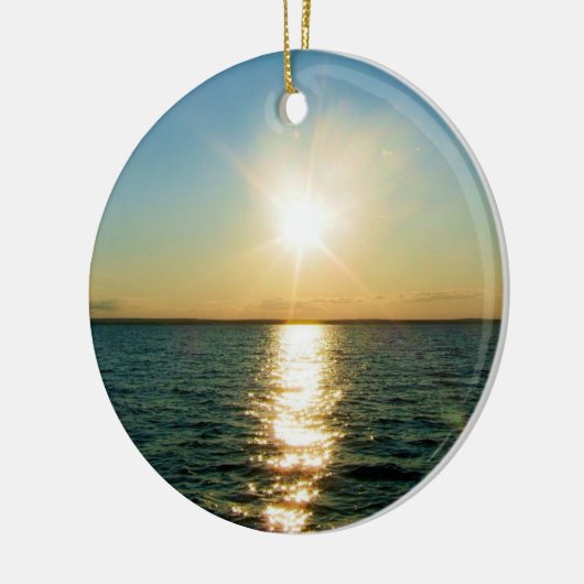 Ornement de coucher du soleil d'Île de Rhode (Gauche)