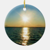 Ornement de coucher du soleil d'Île de Rhode (Dos)