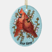 Ornement de couple cardinal (Droite)