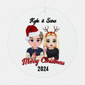 Ornement de couple fille et garçon (Recto)