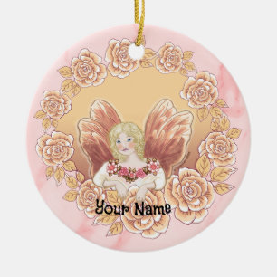 Ornement de couronne de fées aux roses