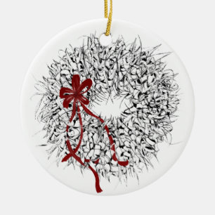 Ornement de couronne de feuille Ti Mele Kalikimaka