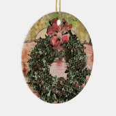 Ornement de couronne de Noël abstrait (Droite)
