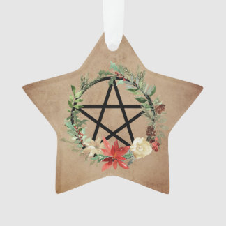 Ornement de couronne pentacle païen wiccan
