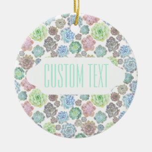 Ornement de coutume de conception de Succulents