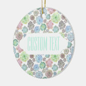 Ornement de coutume de conception de Succulents (Gauche)