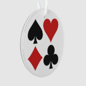 Ornement de coutume de joueur de carte (devant)