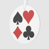 Ornement de coutume de joueur de carte (devant)