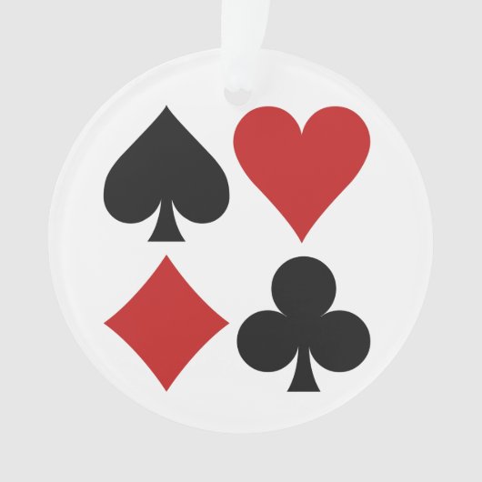 Ornement de coutume de joueur de carte (devant)