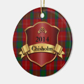 Ornement de coutume de plaid de tartan de Chisholm (Gauche)