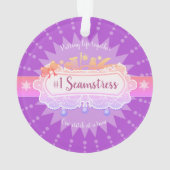 ornement de couture de Noël de quilter de (dos)