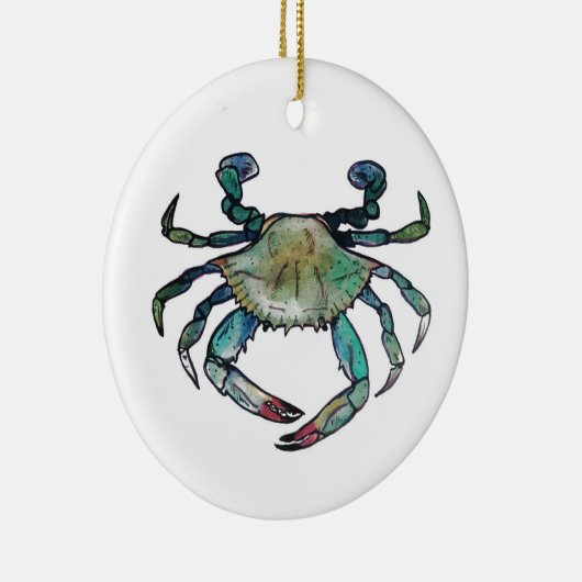 Ornement de crabe bleu (Droite)
