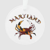 Ornement de crabe de drapeau du Maryland (devant)