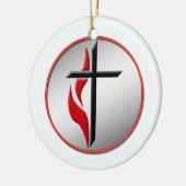 ORNEMENT DE CROIX ET DE FLAMME (Gauche)