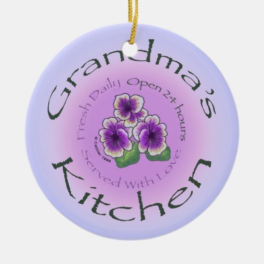 Ornement de cuisine grand-mère (Devant)