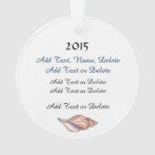 Ornement de danse - Beach Shag Dancing (dos)