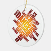 Ornement de danse typographique (feu) (Gauche)