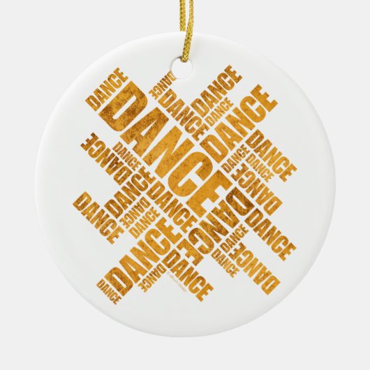 Ornement de danse typographique (rouille) (Devant)