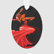 Ornement de danseuse flamenco