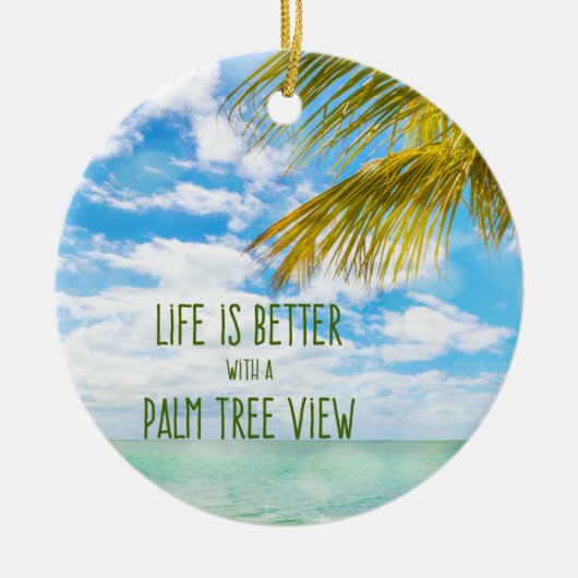 Ornement de décor de plage de Noël (Devant)