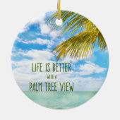 Ornement de décor de plage de Noël (Dos)