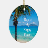 Ornement de décor de plage de Noël : Mon endroit (Droite)