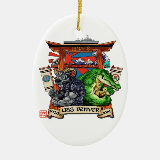 Ornement de désarmement d'USS Denver LPD-9 (Devant)