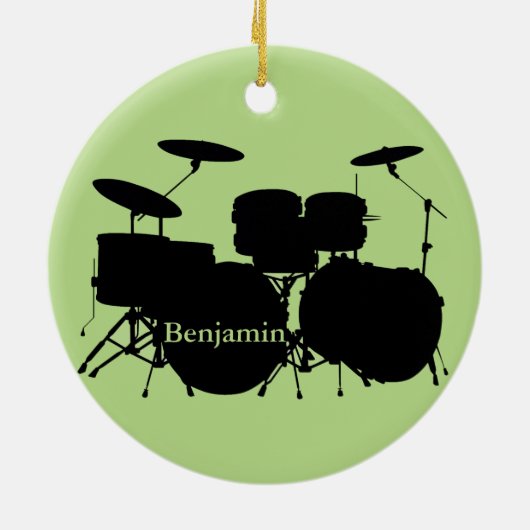 Ornement de design de batterie de batteur (Dos)