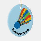 Ornement de design de volant de badminton (Droite)