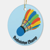 Ornement de design de volant de badminton (Gauche)