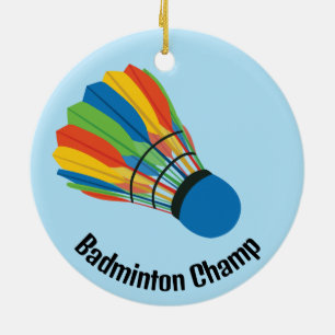 Ornement de design de volant de badminton