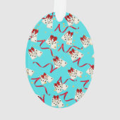 Ornement de design Domino - Aqua (dos)