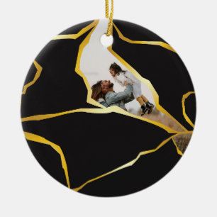 Ornement de design Kintsugi modifiable
