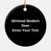 Ornement de design moderne minimal Oh Deer (Dos)
