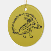 Ornement de dessin de hérisson joli et doux (Gauche)