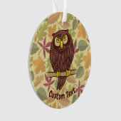 Ornement de dessin de hibou (devant)