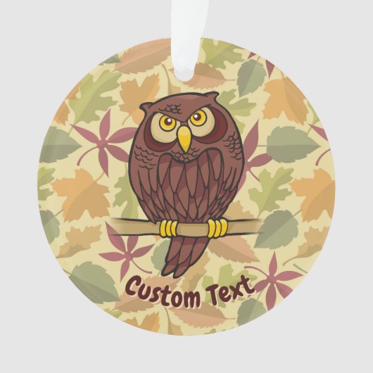 Ornement de dessin de hibou (devant)