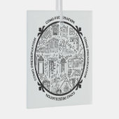 Ornement de dessin de ligne de préservation CoMo (Avant droite)