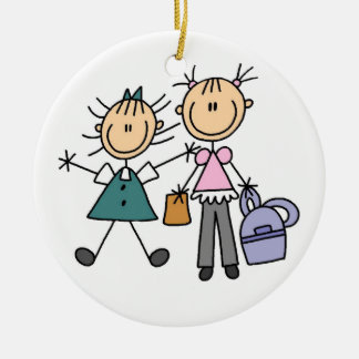 Ornement de deux filles
