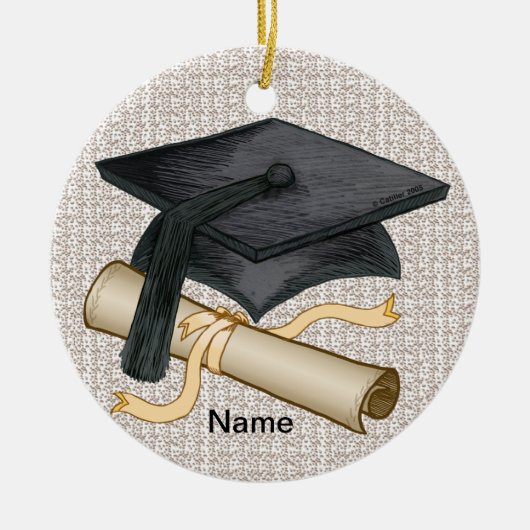 Ornement de diplôme de bonnet de graduation (Devant)