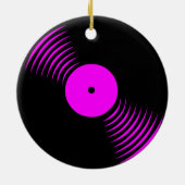 Ornement de disque vinyle rétro Corey Tiger 80s (Dos)