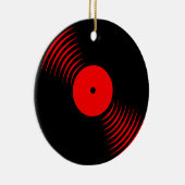 Ornement de disque vinyle rétro Corey Tiger 80s (Droite)