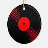 Ornement de disque vinyle rétro Corey Tiger 80s (Gauche)