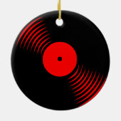 Ornement de disque vinyle rétro Corey Tiger 80s (Dos)