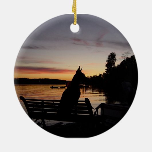 Ornement de dobermann (Dos)