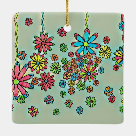 Ornement de douche à fleurs (Dos)