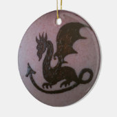 Ornement de dragon de henné (Gauche)