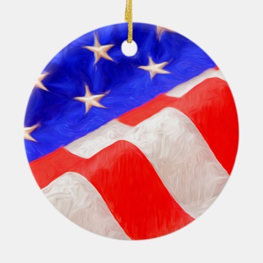 Ornement de drapeau américain (Dos)