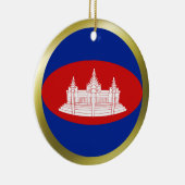 Ornement de drapeau cambodgien (Droite)